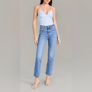 Levi's Wedgie straight leg jeans, Jazz Jive Sound, 28W 28L